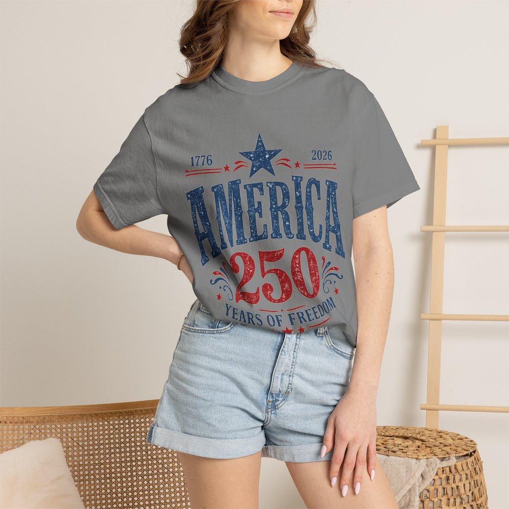 America 250 Years of Freedom T-Shirt | 1776-2026 Patriotic Tee