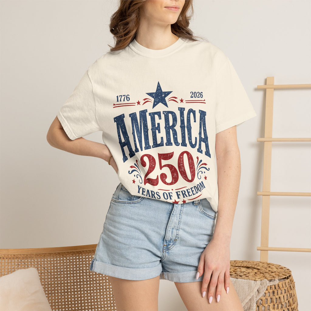 America 250 Years of Freedom T-Shirt | 1776-2026 Patriotic Tee