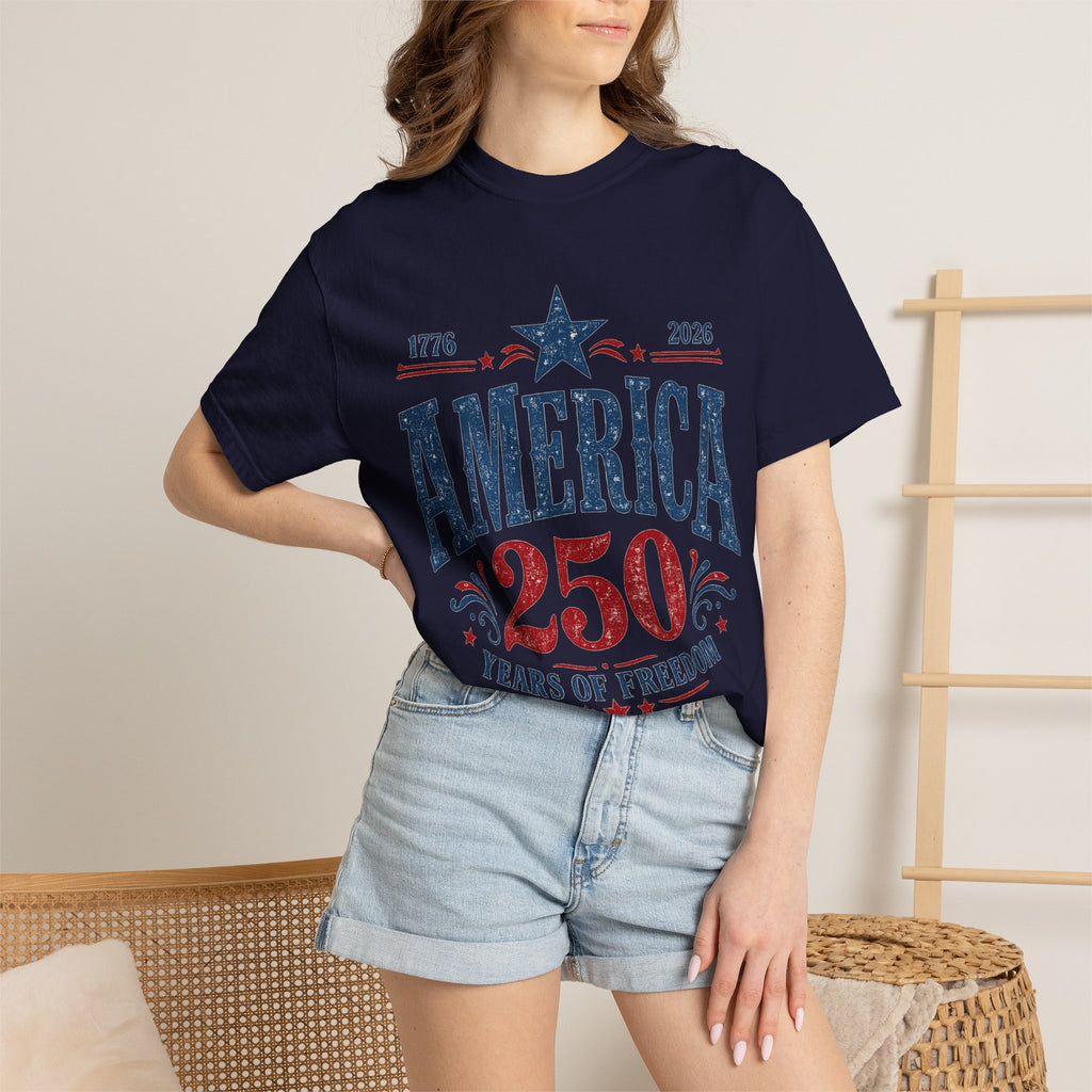 America 250 Years of Freedom T-Shirt | 1776-2026 Patriotic Tee